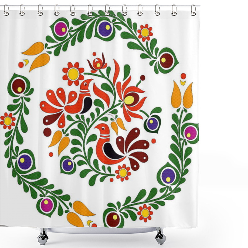 Personality  Hungarian Beautiful Folk Art  Shower Curtains