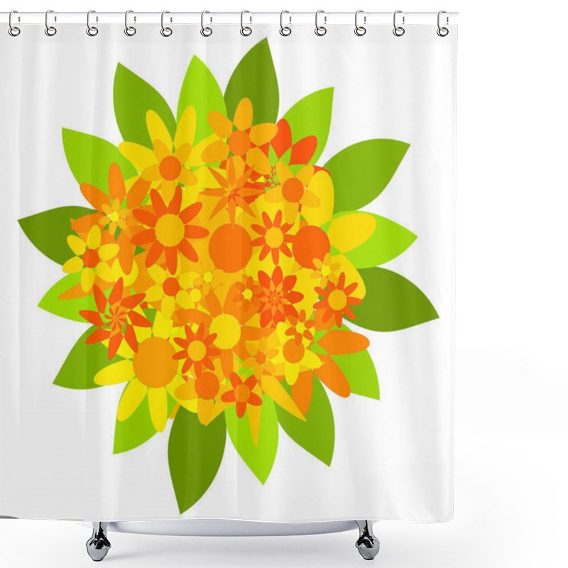 Personality  Flower Bouquet Shower Curtains