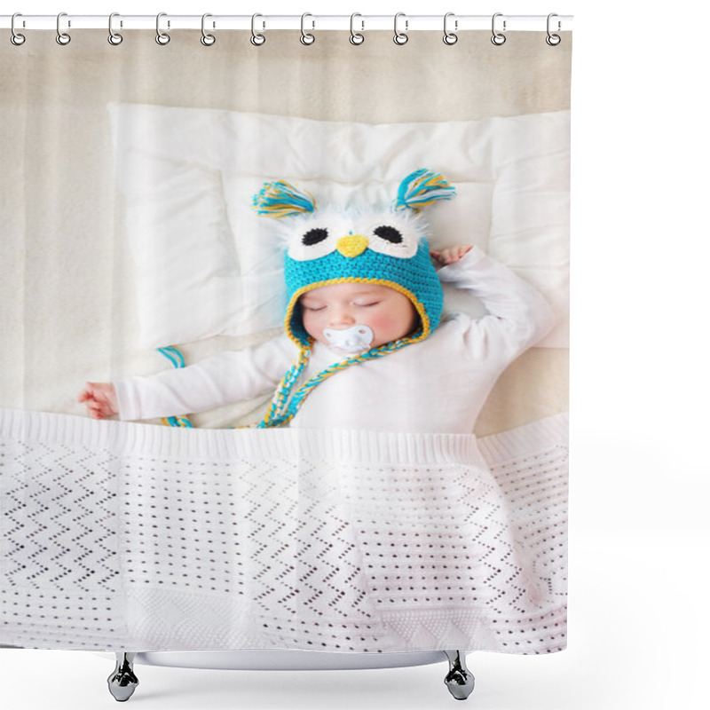 Personality  Seven Month Old Baby Sleeping In The Bed Shower Curtains