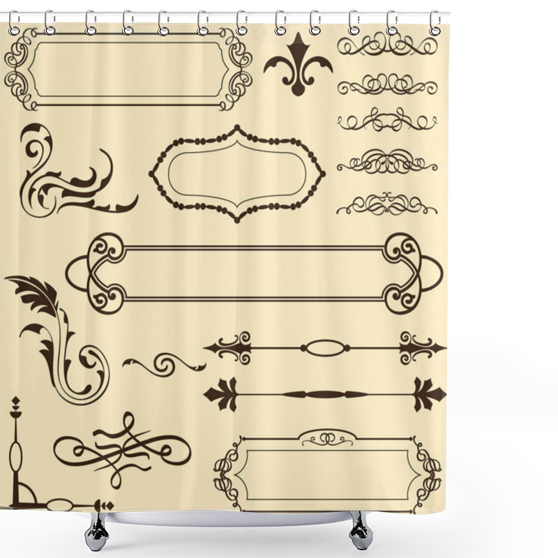 Personality  Calligraphy Nice Design Set Shower Curtains