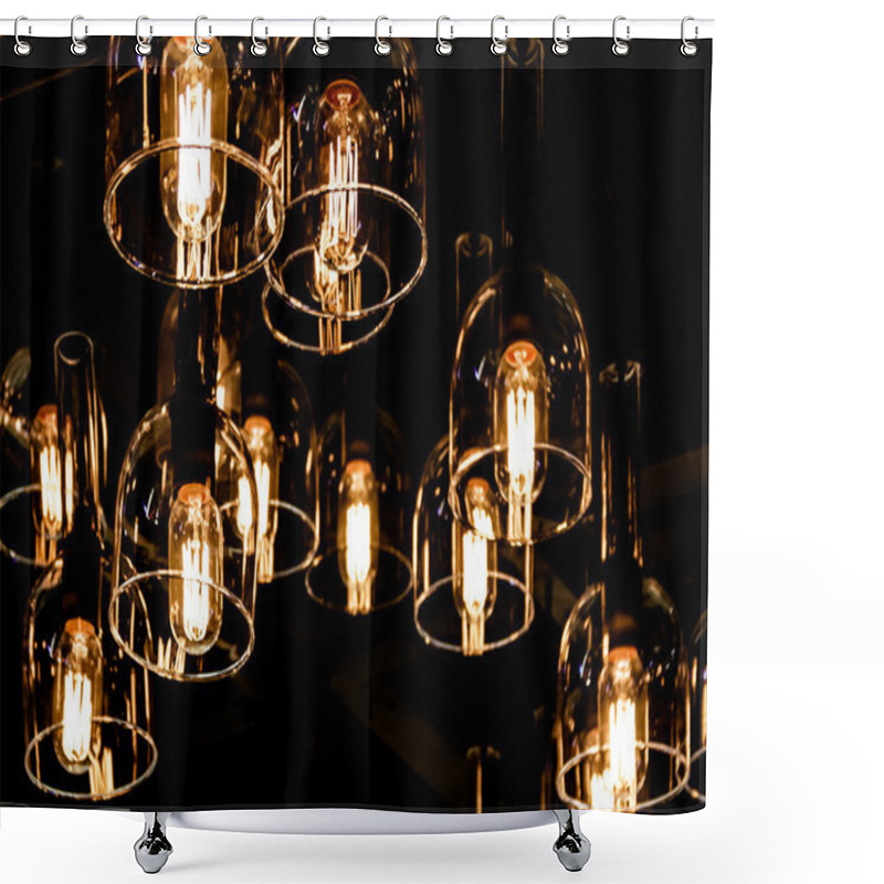 Personality  Lighting Decor, Close Up Shower Curtains