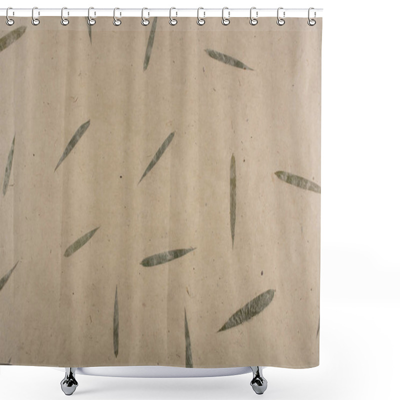 Personality  Paper With Willow Leaves Shower Curtains