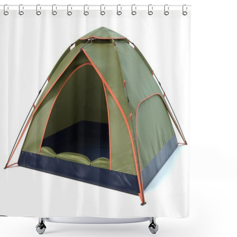 Personality  3d Illustration Of A Camping Tent Shower Curtains