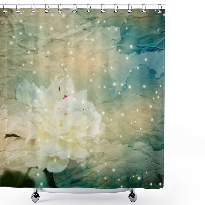 Personality  Grunge Paper Texture. Abstract Nature Background Shower Curtains