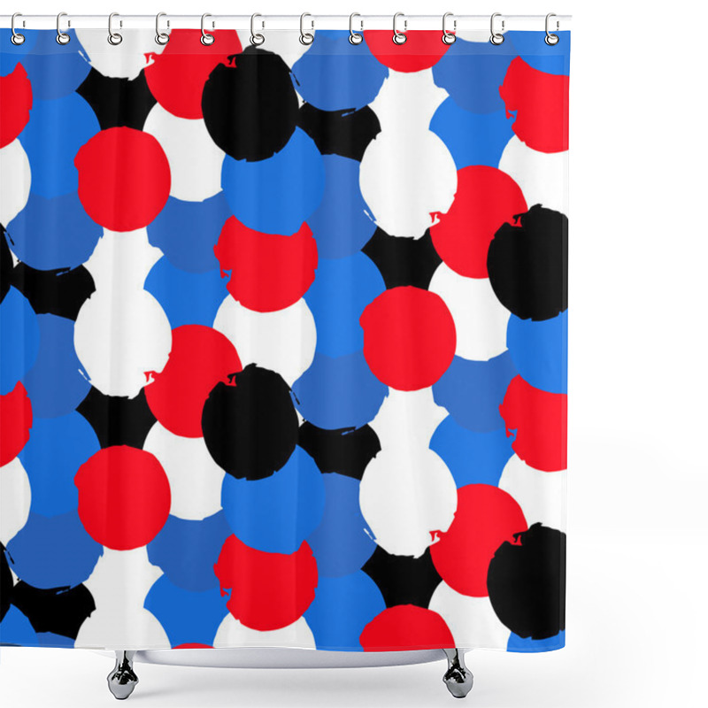 Personality  Pattern With Big Circles Shower Curtains