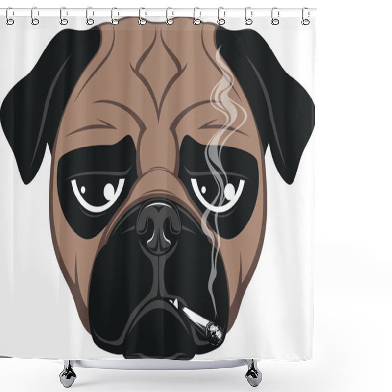 Personality  Funny Dog Shower Curtains