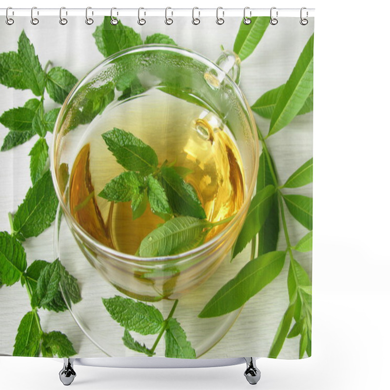 Personality  Herbal Tea With Lemon Verbena And Moroccan Mint Shower Curtains