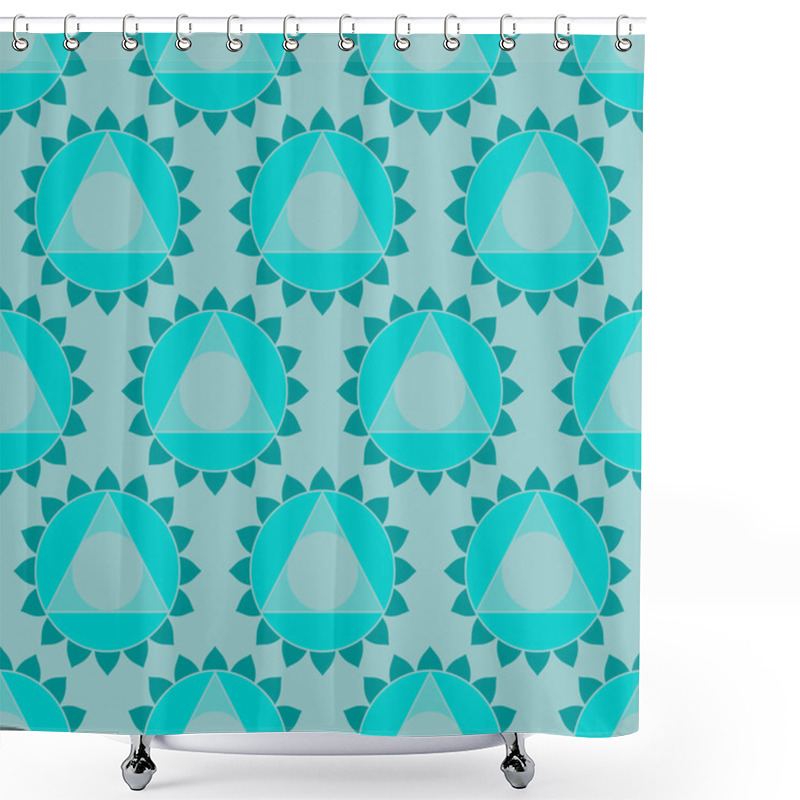 Personality  Ethnic Indian Geometric Seamless Pattern Shower Curtains