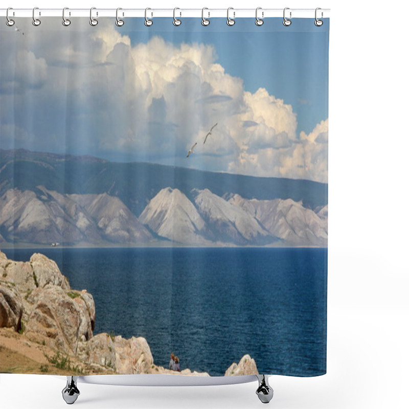 Personality  Nature Of Baikal Lake, Olkhon Island, Russia Shower Curtains