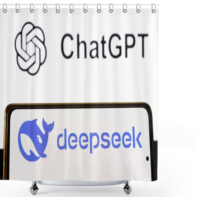 Personality  DeepSeek. Artificial Intelligence. CHATGPT. Artificial Intelligence Chat Created By The Company Of The Same Name. Application Design. Shower Curtains