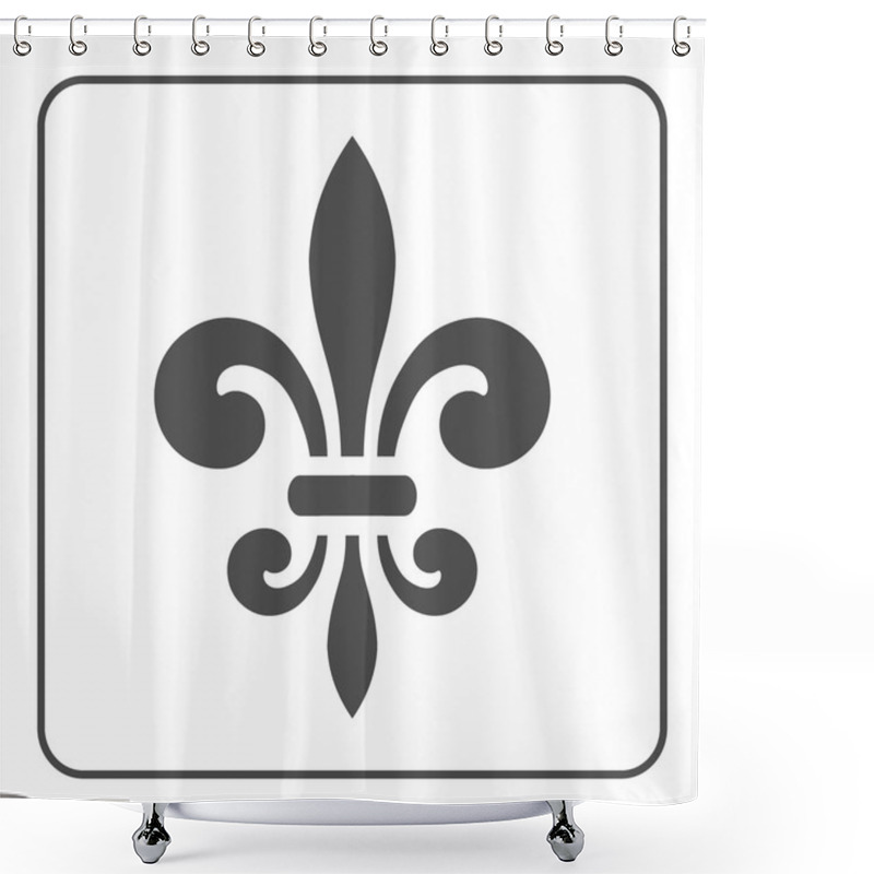 Personality  Fleur De Lis Symbol Vector Shower Curtains