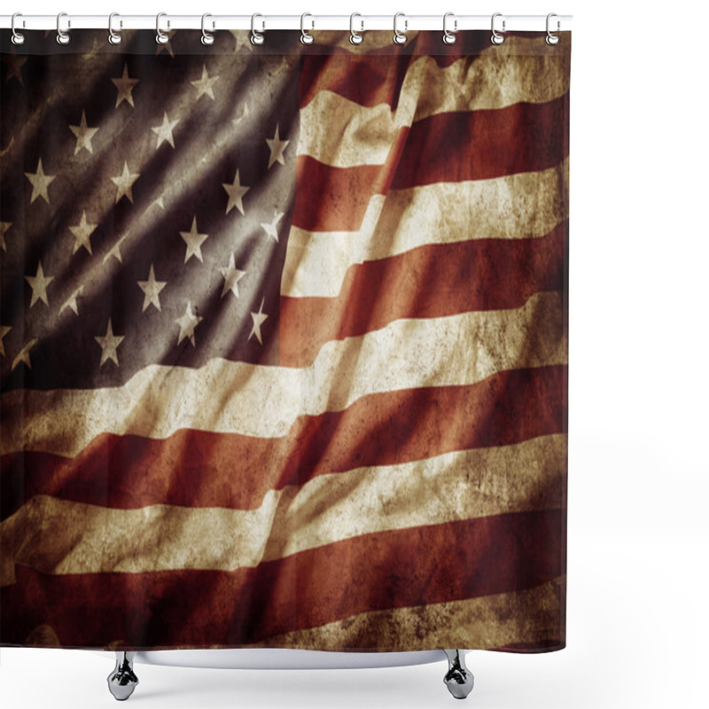 Personality  American Flag Shower Curtains