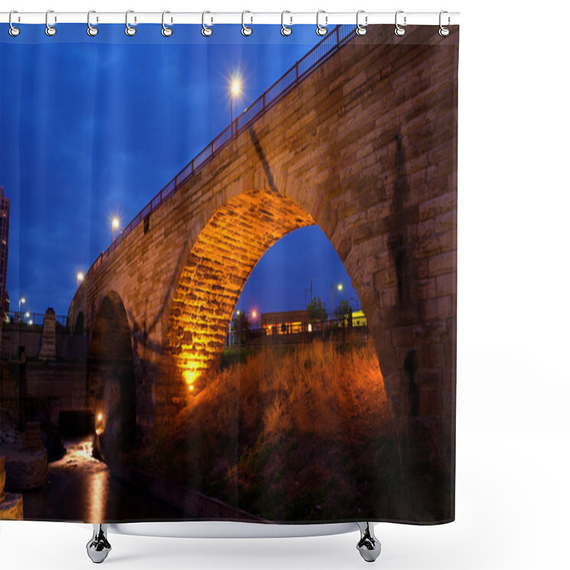 Personality  Stone Arch Bridge Shower Curtains