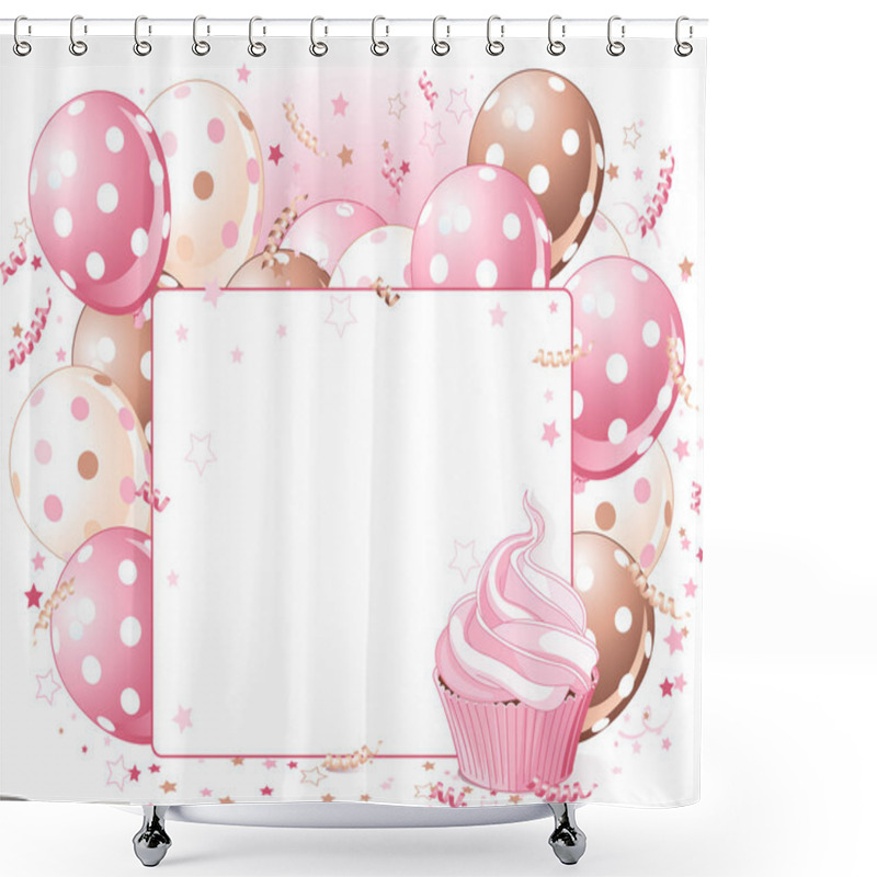 Personality  Balloons Place Card Shower Curtains