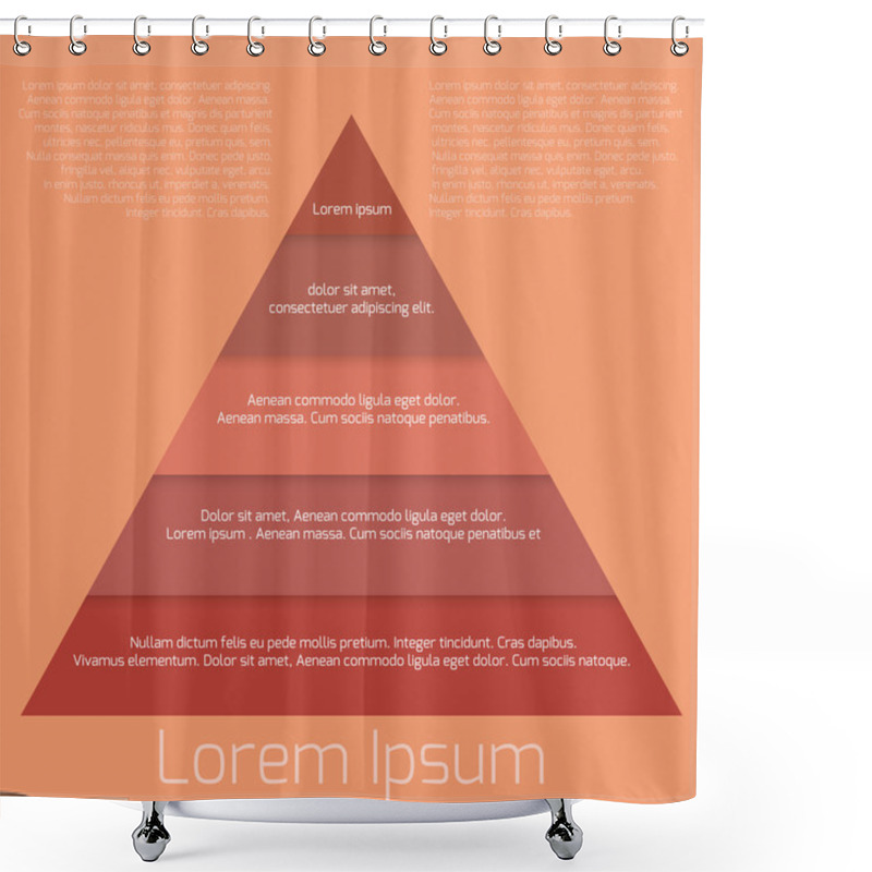 Personality  Template Pyramid Needs Shower Curtains