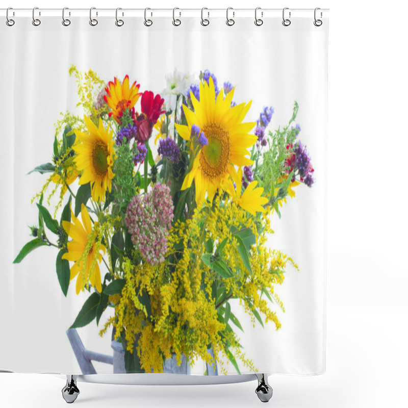 Personality  Posy Of Fall Autumn Flowers Shower Curtains