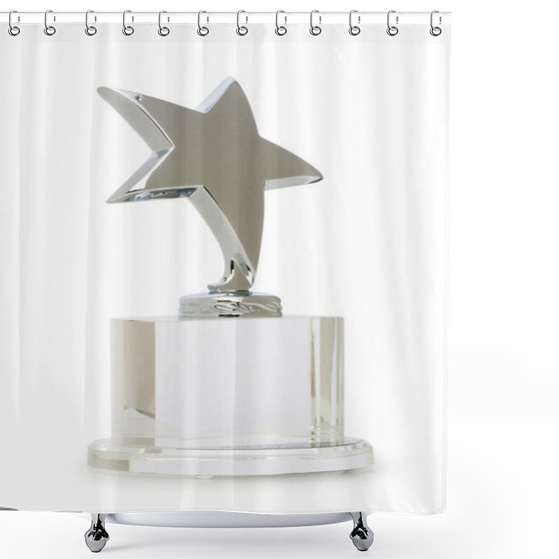 Personality  Star Award Isolated On The White Background Shower Curtains