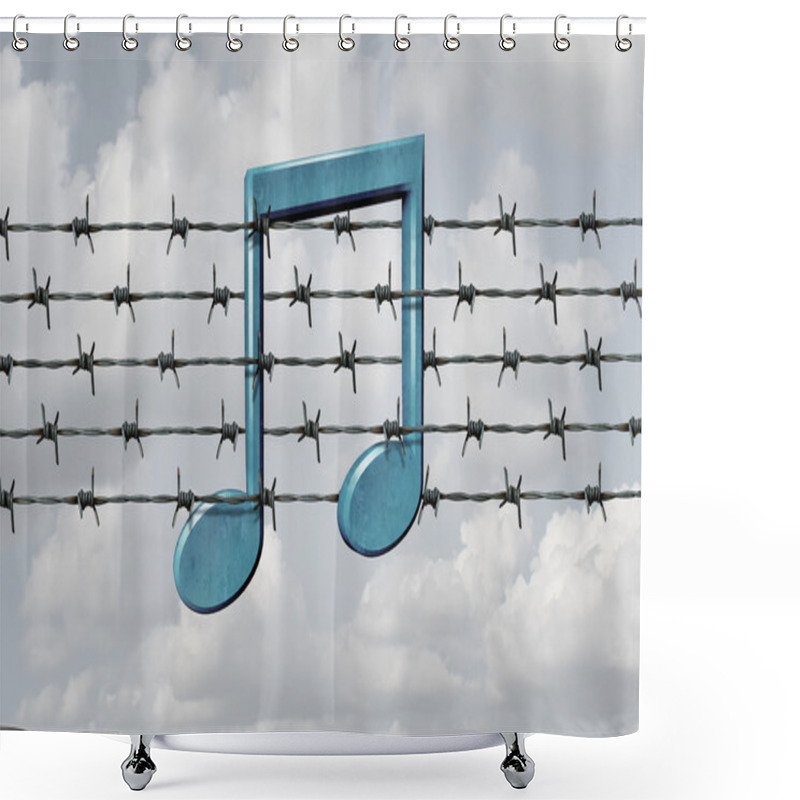 Personality  Media Censorship Concept Shower Curtains