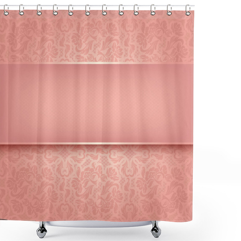 Personality  Decorative Pink Ornament Shower Curtains