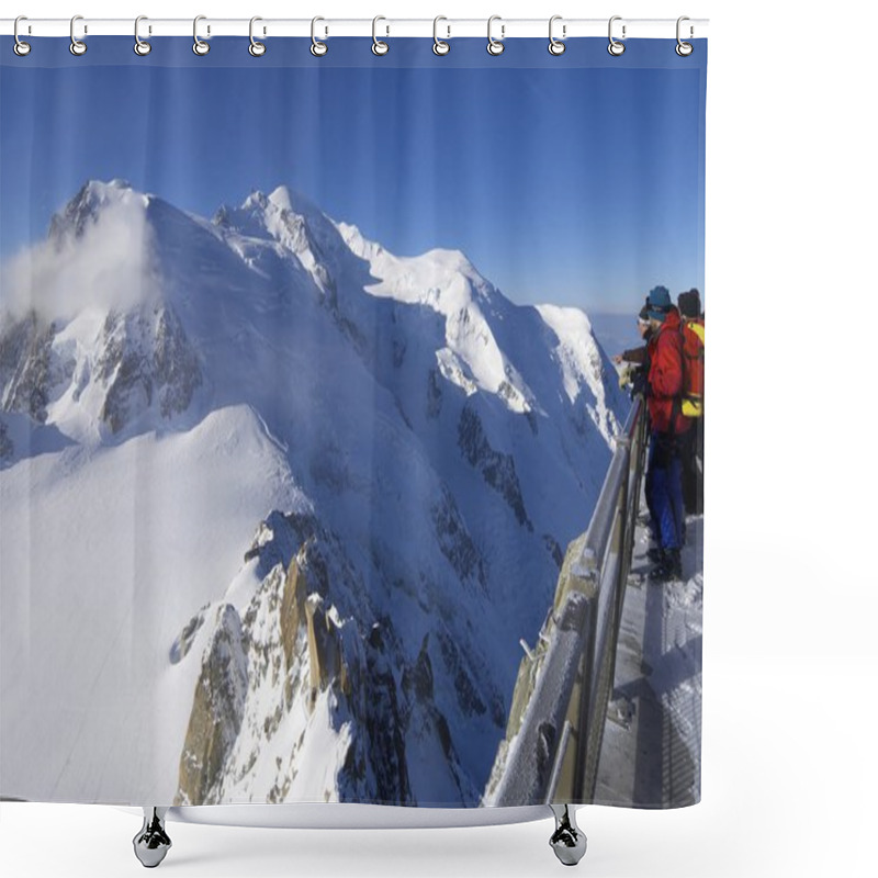 Personality  Mont Blanc Shower Curtains