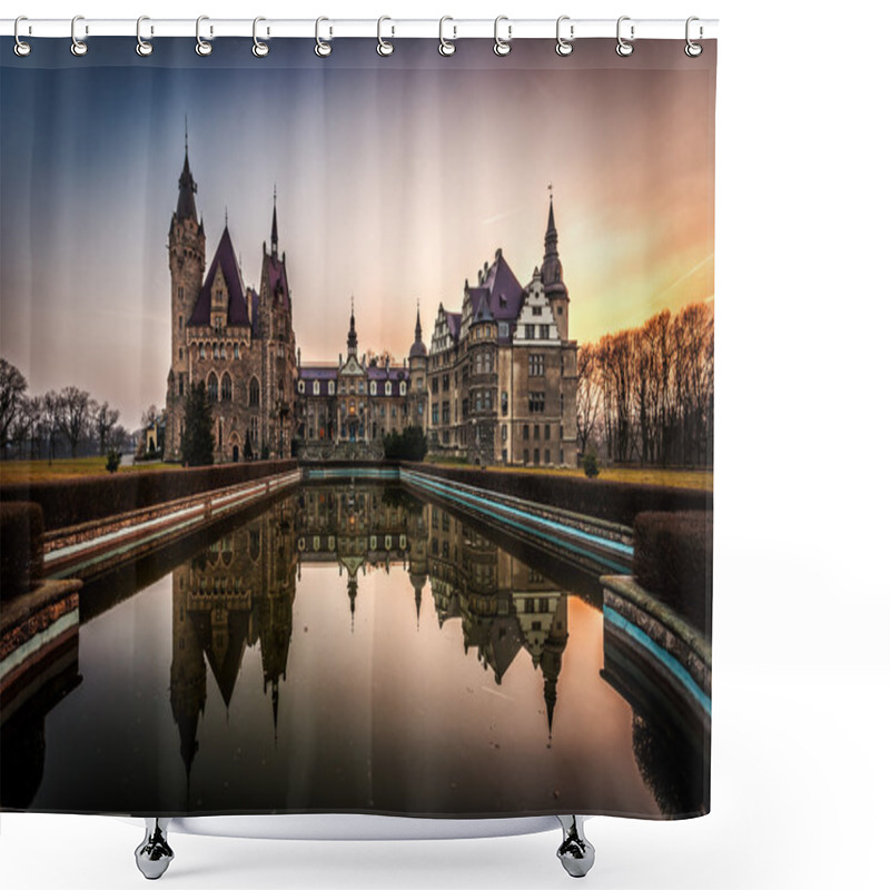 Personality  Castle In Moszna Shower Curtains