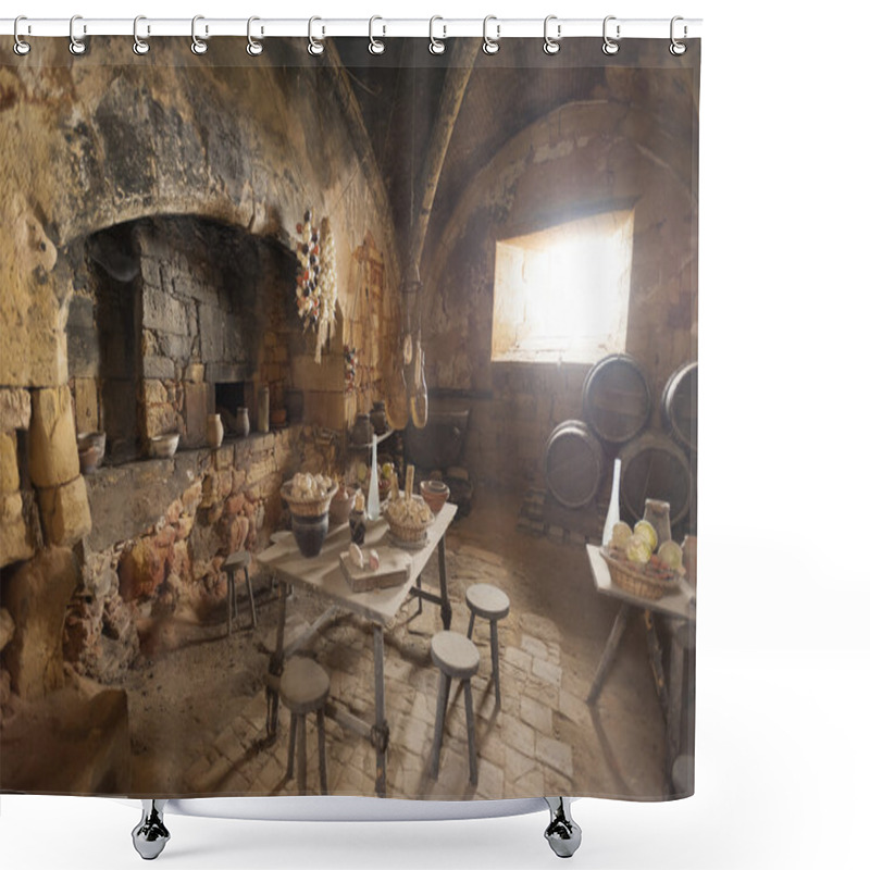 Personality  Medieval Kitchen Shower Curtains