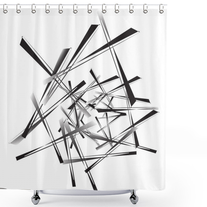 Personality  Geometric Abstract Art.  Shower Curtains