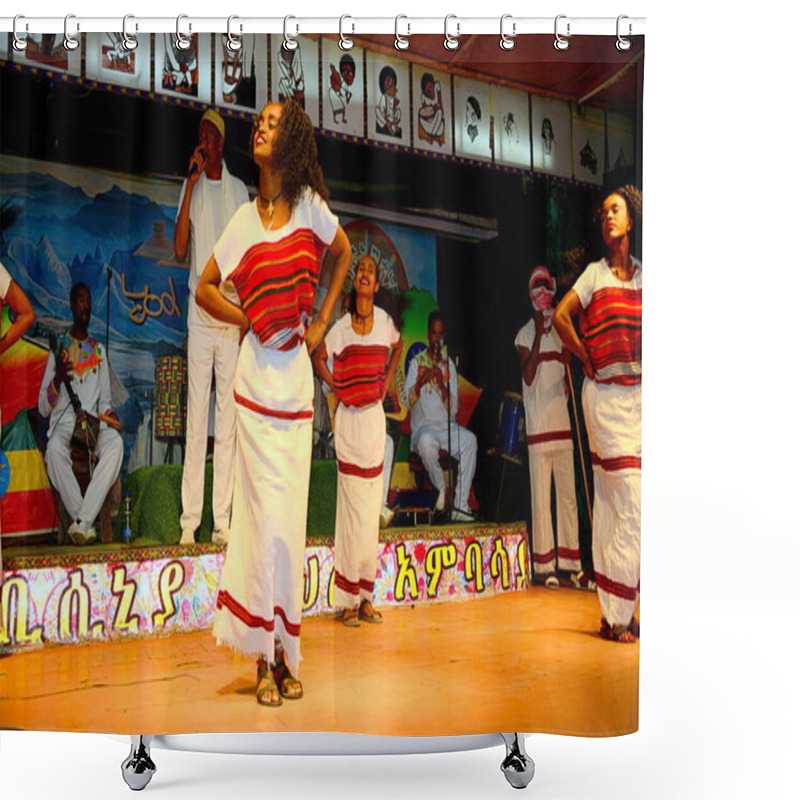 Personality  ETHIOPIA,REPRESENTATION OF ETHIOPIAN DANCES Shower Curtains