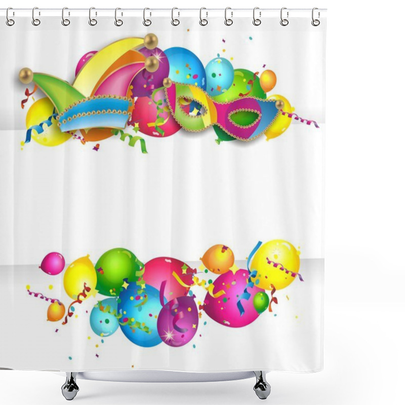 Personality  Carnival Background Shower Curtains