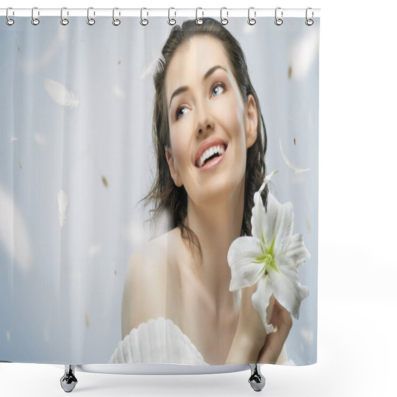 Personality  Flower Girl Shower Curtains