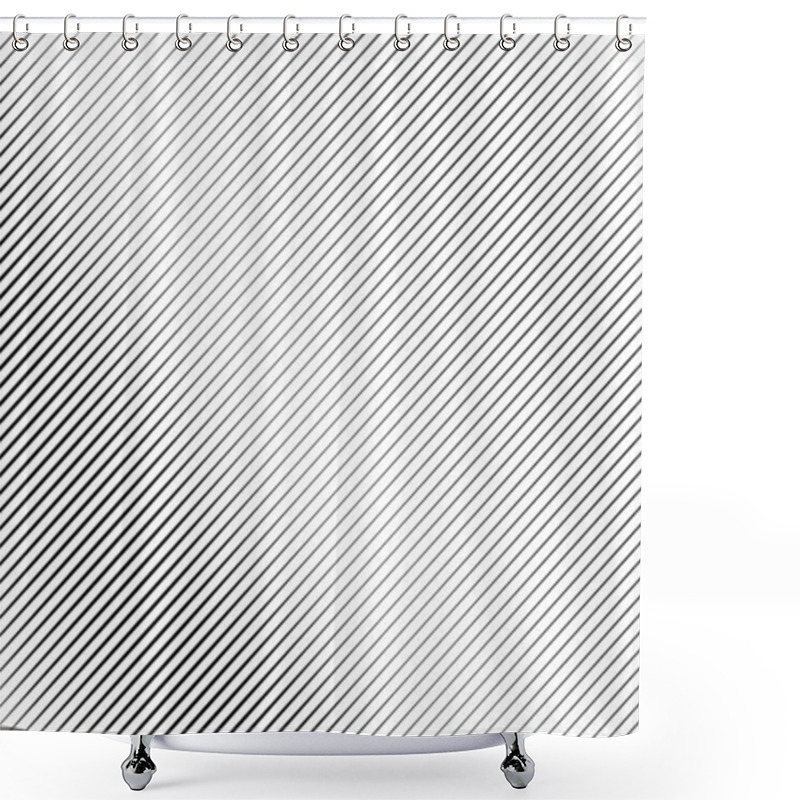 Personality  Diagonal, Oblique, Slanting Lines, Stripes Geometric Vector Pattern, Texture And Background  Shower Curtains