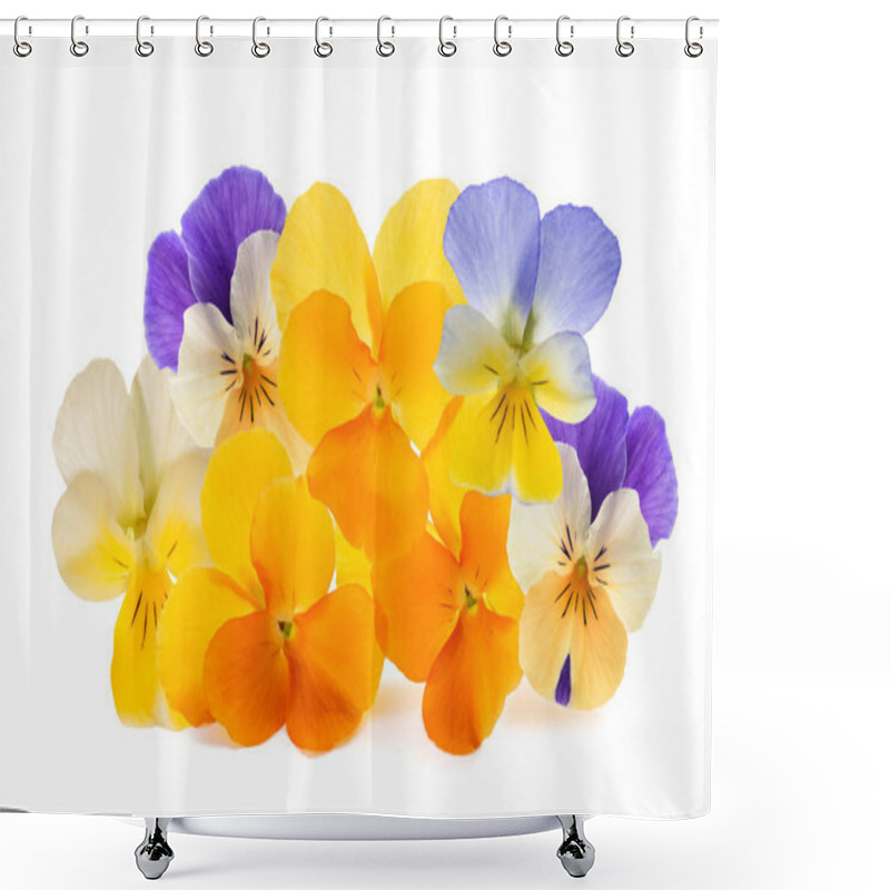 Personality  Pansy Flowers  Shower Curtains