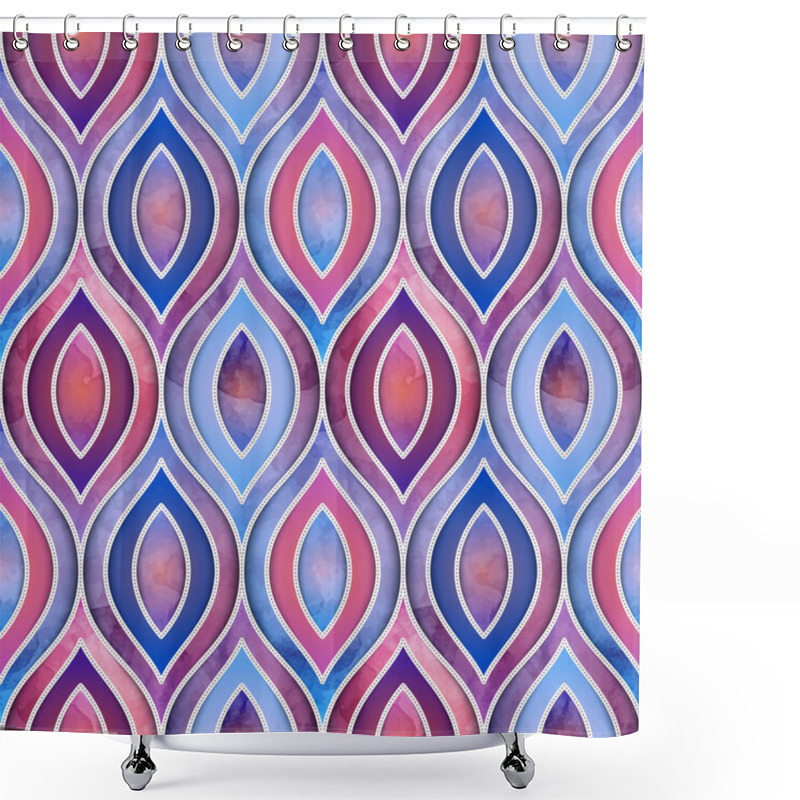 Personality  Ethnic Floral Seamless Pattern Shower Curtains