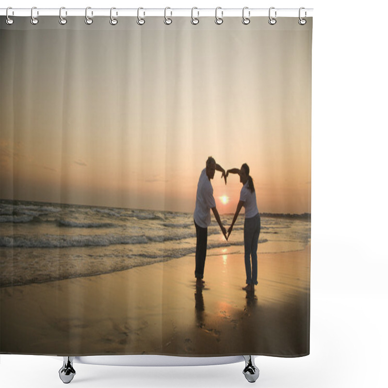 Personality  Couple In Love. Shower Curtains