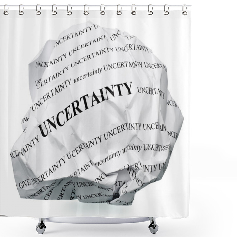 Personality  End The Uncertainty Shower Curtains