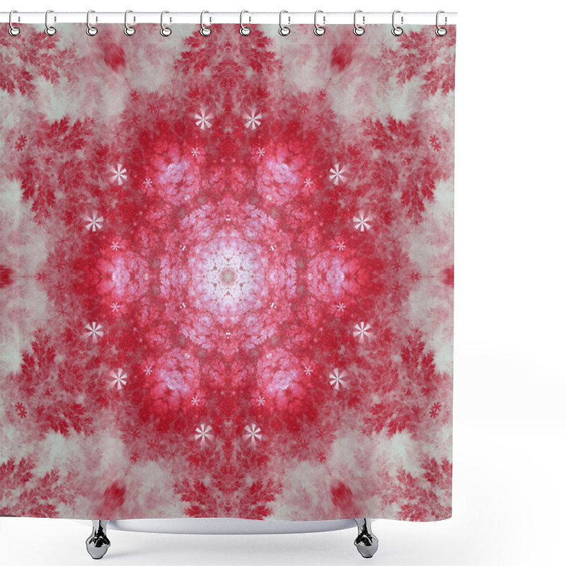 Personality  Fractal Mandala Made Of Tree Branches, Digital Artwork For Creative Graphic Design Shower Curtains