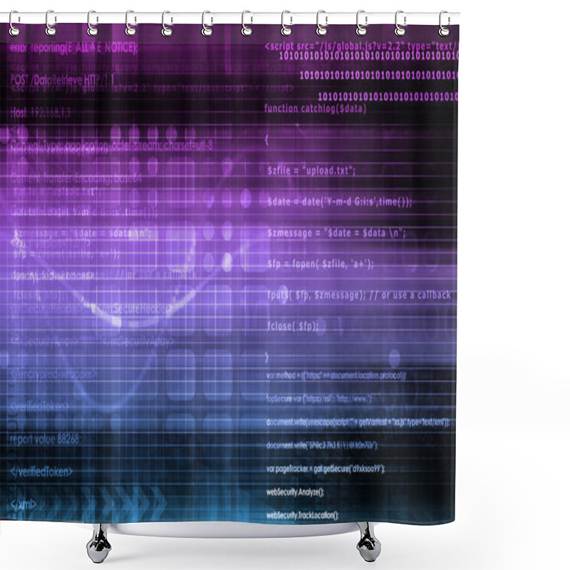 Personality  Digital Identity Management Shower Curtains