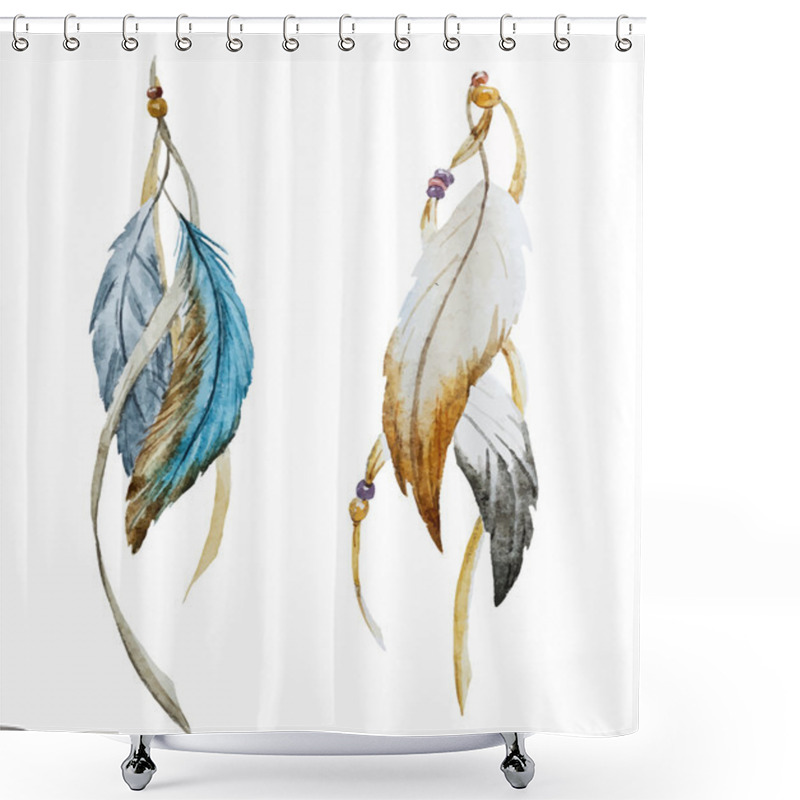 Personality  Nice Feather Shower Curtains