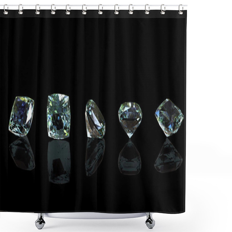 Personality  Diamonds Shower Curtains