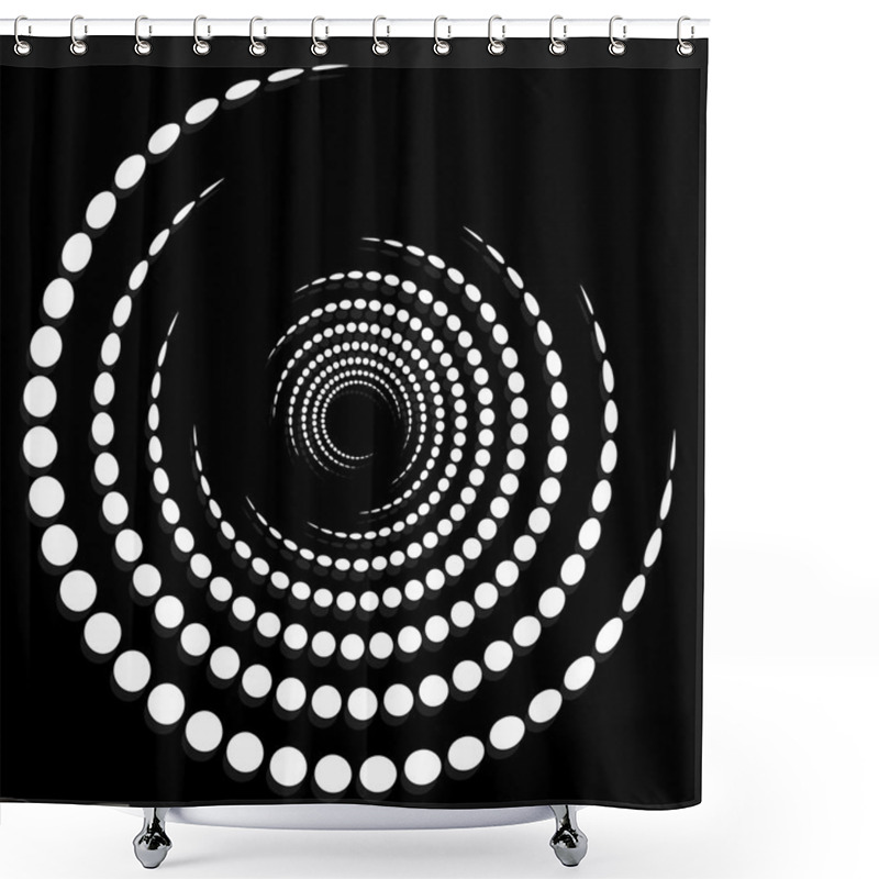 Personality  Circular Dotted Shape Shower Curtains