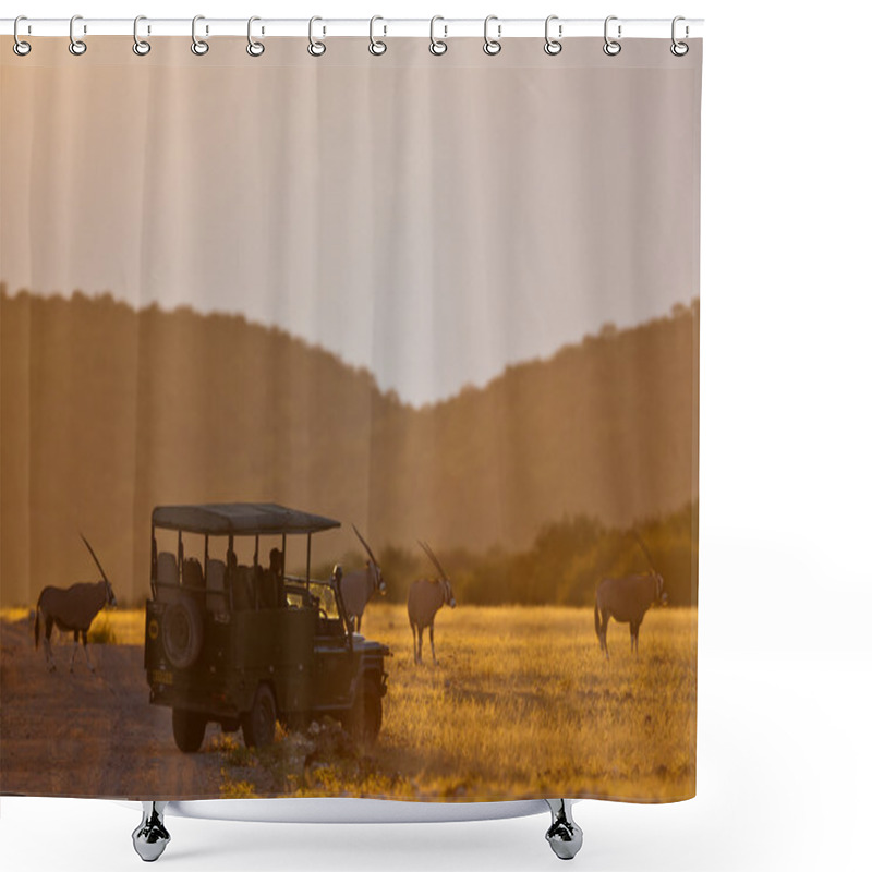 Personality  Gemsbok Antelopes, Safari, Namibia Shower Curtains