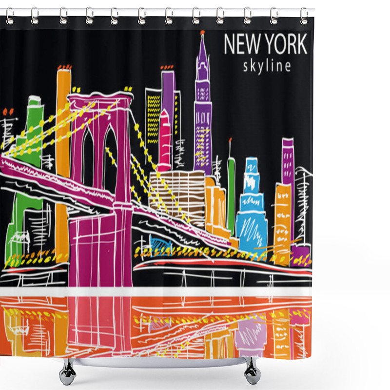 Personality  New York City. Shower Curtains