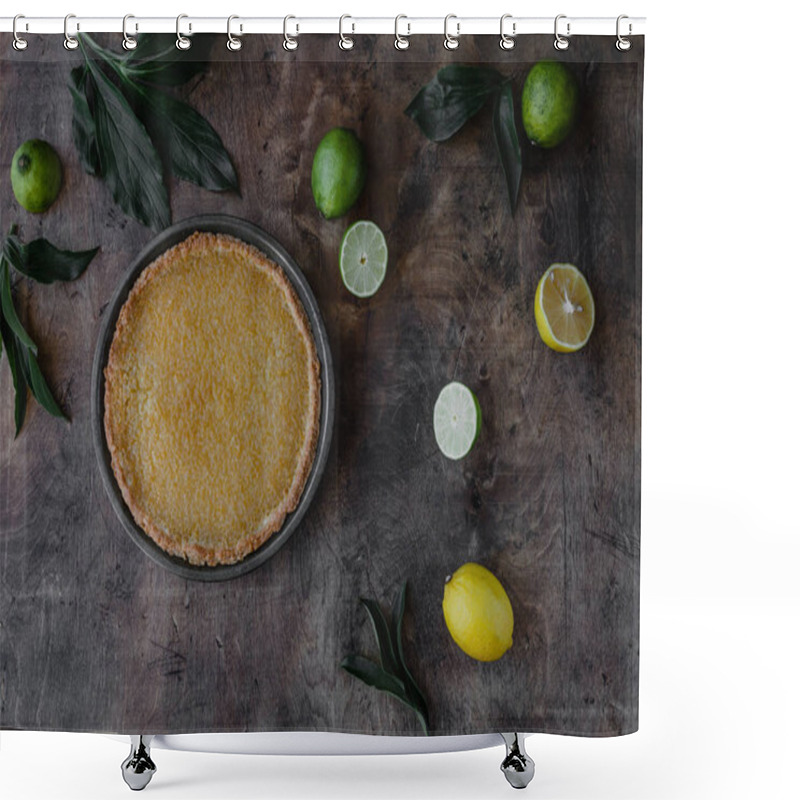 Personality  Lemon Pie Shower Curtains