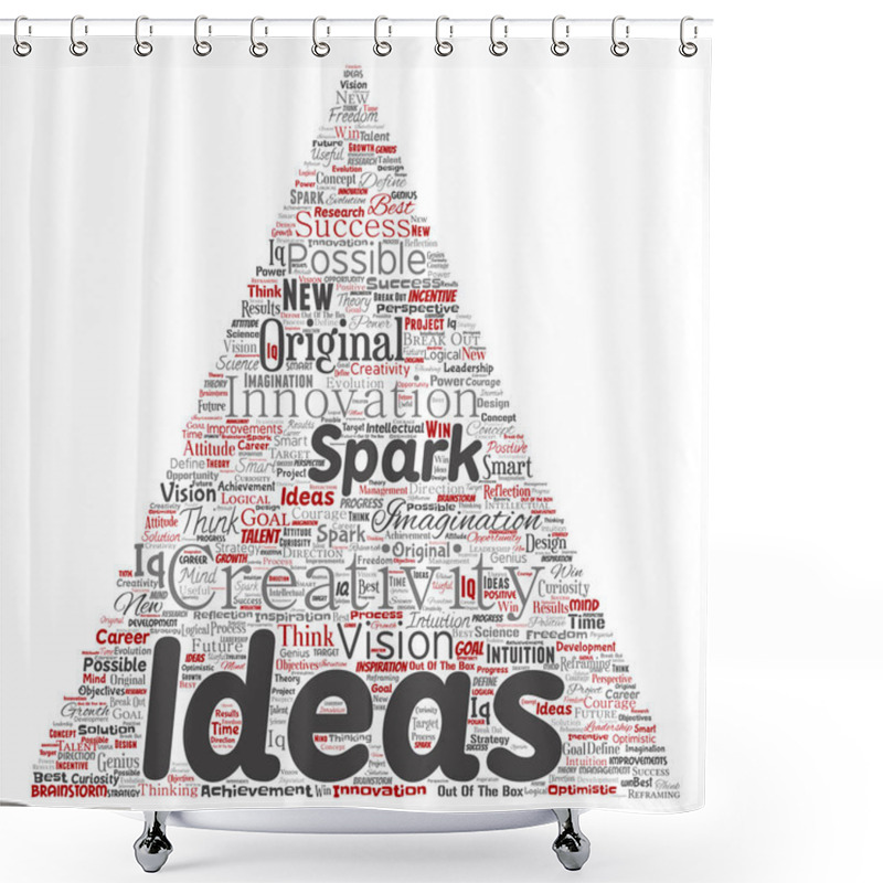 Personality  Conceptual Word Cloud Shower Curtains