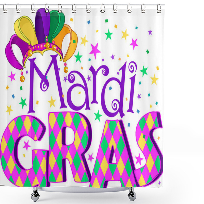 Personality  Mardi Gras Shower Curtains