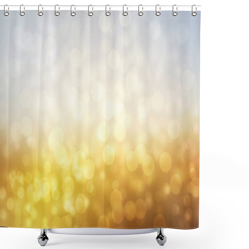 Personality   Abstract Sunny Landscape Background With Glitter Bokeh Lights  Shower Curtains