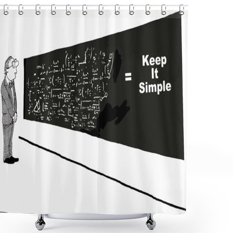 Personality  Keep It Simple Shower Curtains