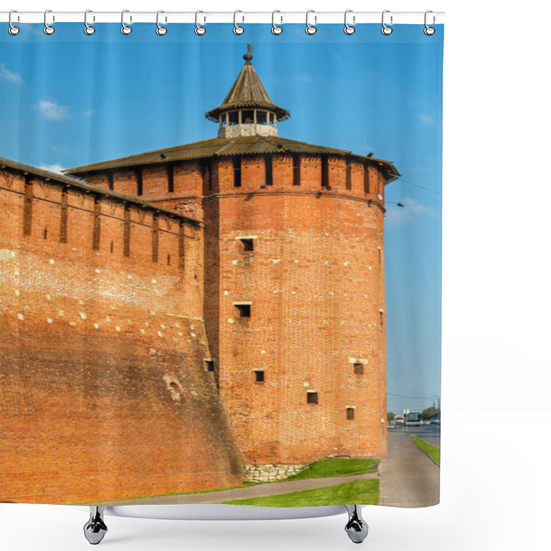 Personality  Defensive Walls Of The Kremlin In Kolomna, Russia Shower Curtains