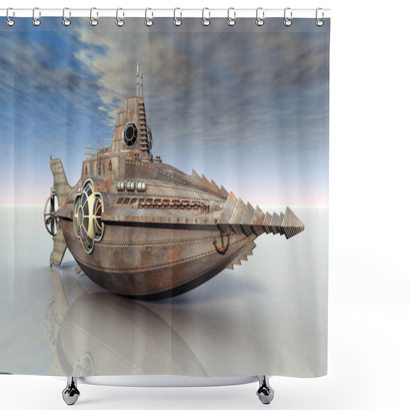 Personality  Fantasy Submarine Shower Curtains