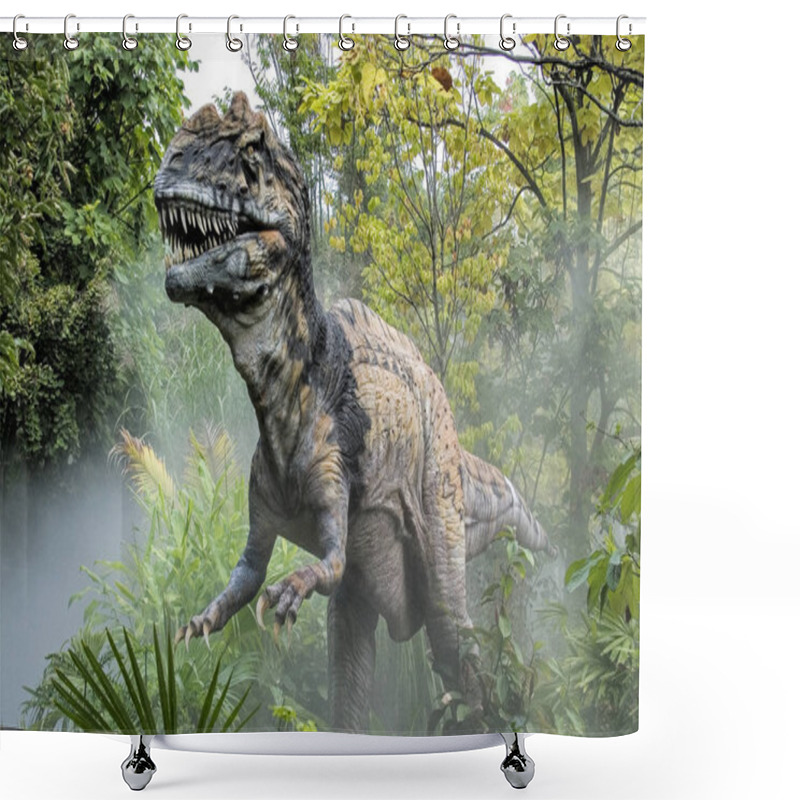 Personality  Metriacanthosaurus Is A Dinosaur From The Late Jurassic Period Shower Curtains